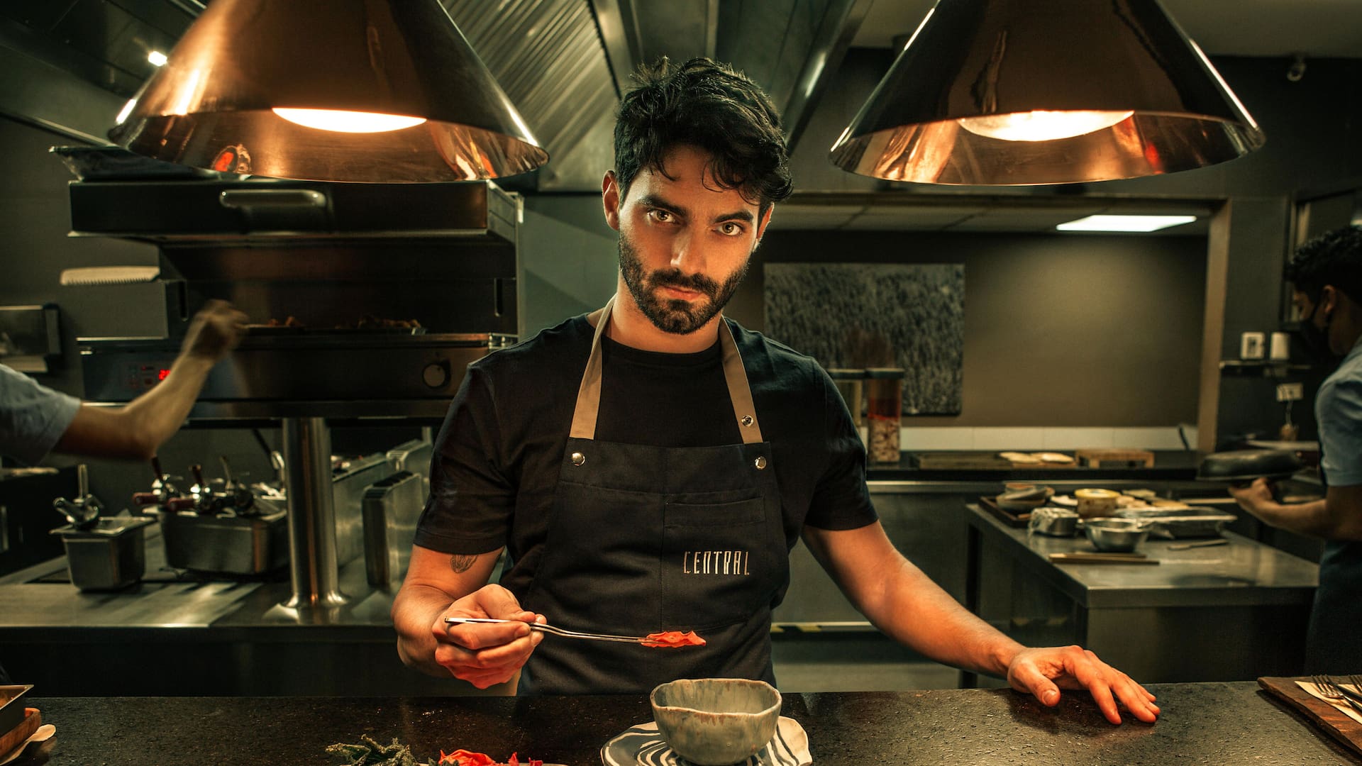 Nicanor Vieyra, cuando cocinaba en Central, Lima.