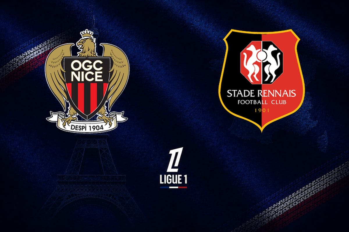 Nice y Rennes disputaron uno de los encuentros de la jornada del fútbol francés