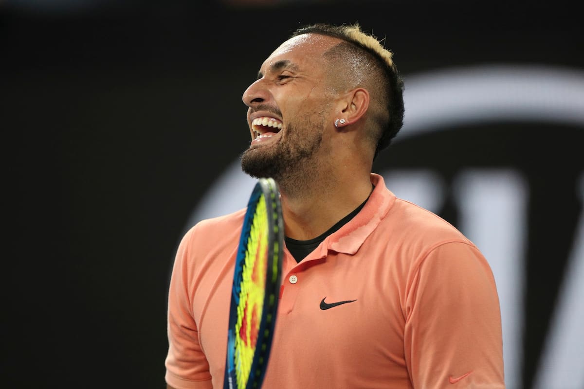 Nick Kyrgios divirtió al público con su imitación a Nadal