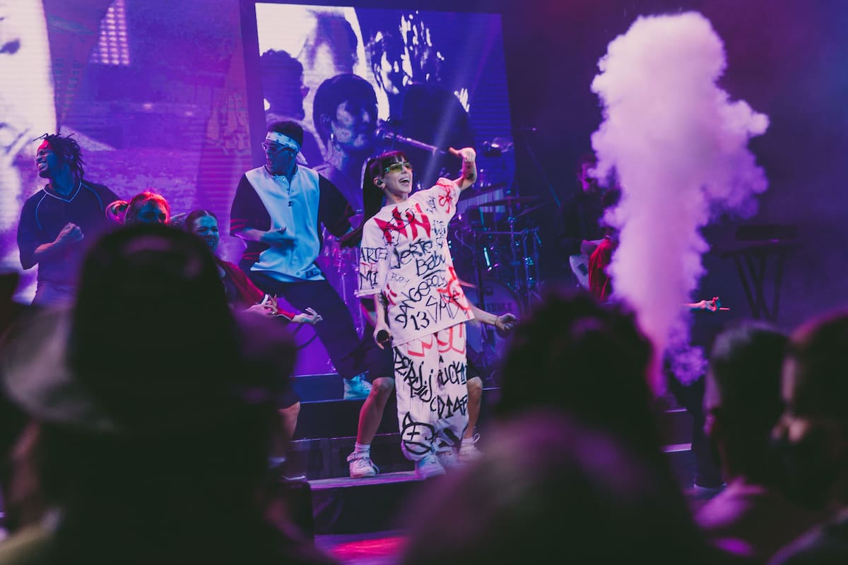 Nicki Nicole en el Gran Rex, en la primera fecha de las tres que dará en la avenida Corrientes para presentar su segundo disco, Parte de mí