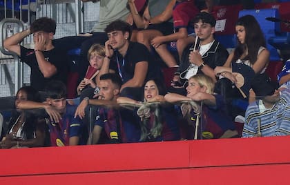 Nicki Nicole observó el encuentro del Barcelona