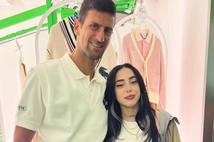 Nicki Nicole se encontró con Novak Djokovic en París (Foto Instagram @nicki.nicole)