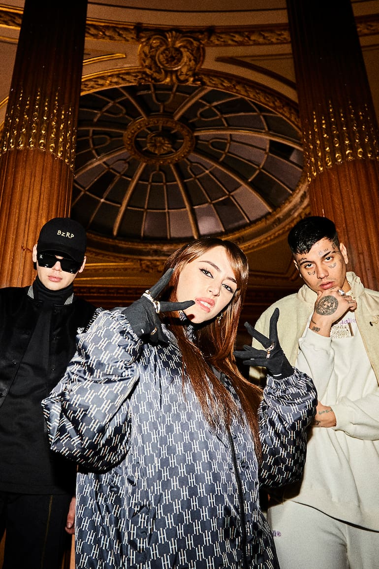 Nicki Nicole y Duki junto a uno de los productores más exitosos de su generación: Bizarrap