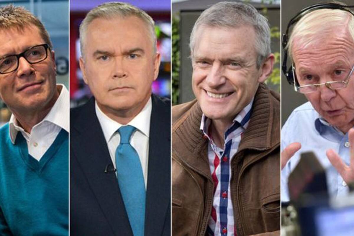 Nicky Campbell, Huw Edwards, Jeremy Vine y John Humphrys, los cuatro presentadores de noticias que decidieron bajarse los sueldos