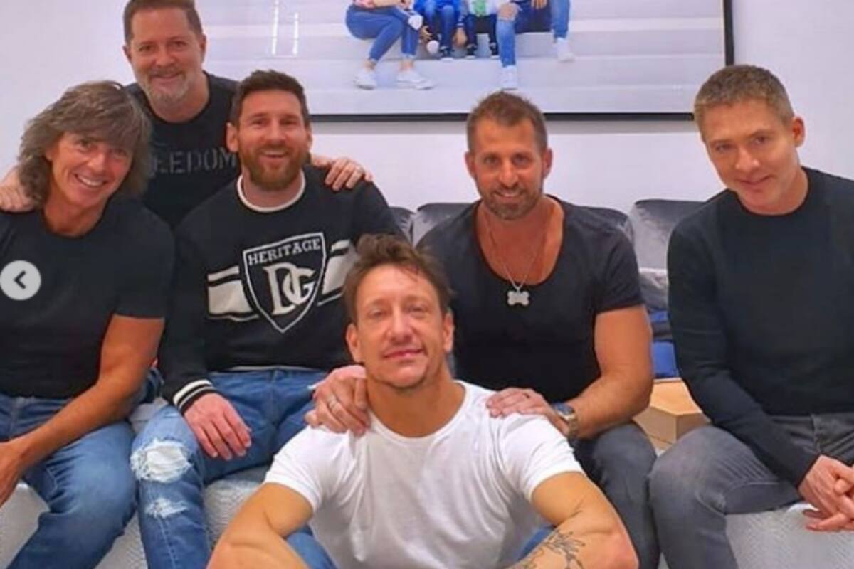 Nico Vázquez, Gustavo Bermúdez y Adrián Suar compartieron una cena con Lionel Messi