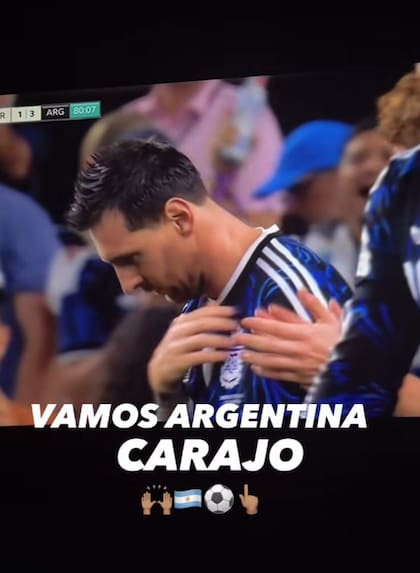 Nico Vázquez publicó una imagen de Lionel Messi
