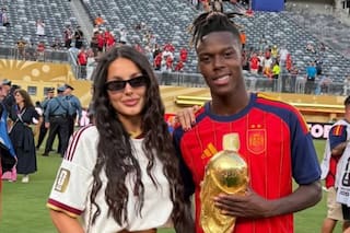 Nico Williams se separó de su novia a días de ganar el Mundial y ya fue visto con otras mujeres en un yate