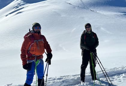 Nicolás Benedetti, el guía que murió en los Alpes.