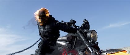 Nicolas Cage, en una escena de la secuela de Ghost Rider