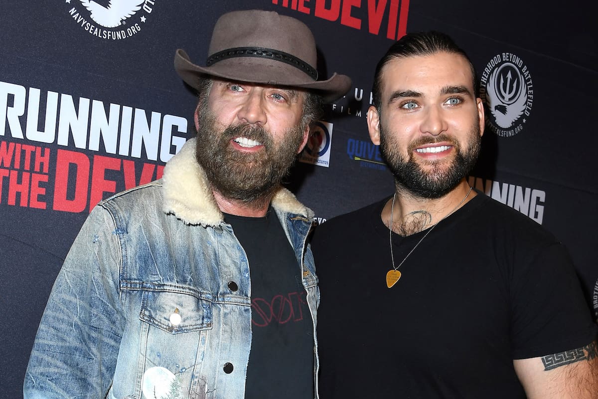 Nicolas Cage junto a su hijo Weston Coppola Cage