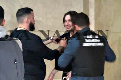 Nicolás Carrizo, el día de su detención