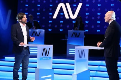 Nicolas del Caño durante el debate con José Luis Espert