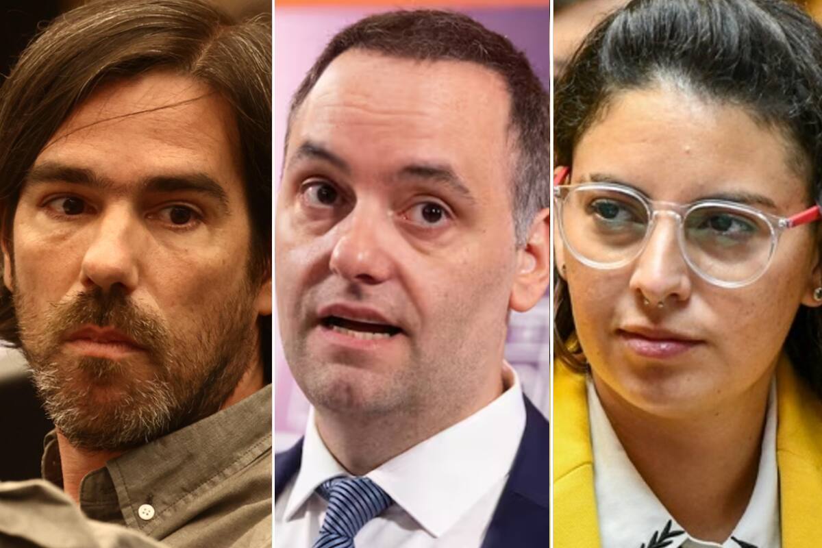 Nicolás del Caño, Manuel Adorni y Ayelén Mazzina