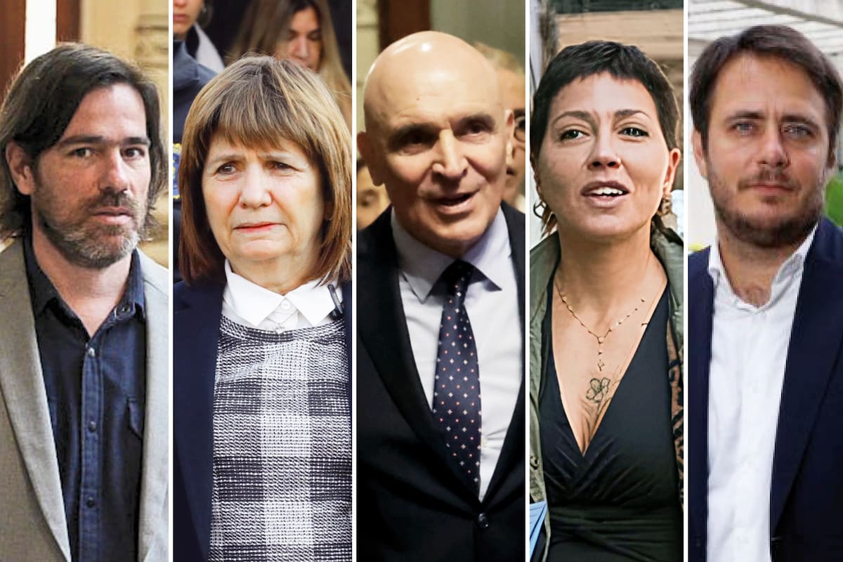 Nicolás Del Caño, Patricia Bullrich, José Luis Espert, Mayra Mendoza y Hernán Reyes