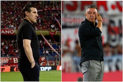 Nicolás Diez y Marcelo Gallardo, los dos ex 10 que se verán las caras en un nuevo Argentinos vs. River
