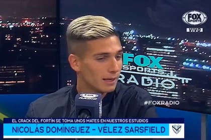Nicolás Domínguez y su gaffe en los estudios de Fox Sports