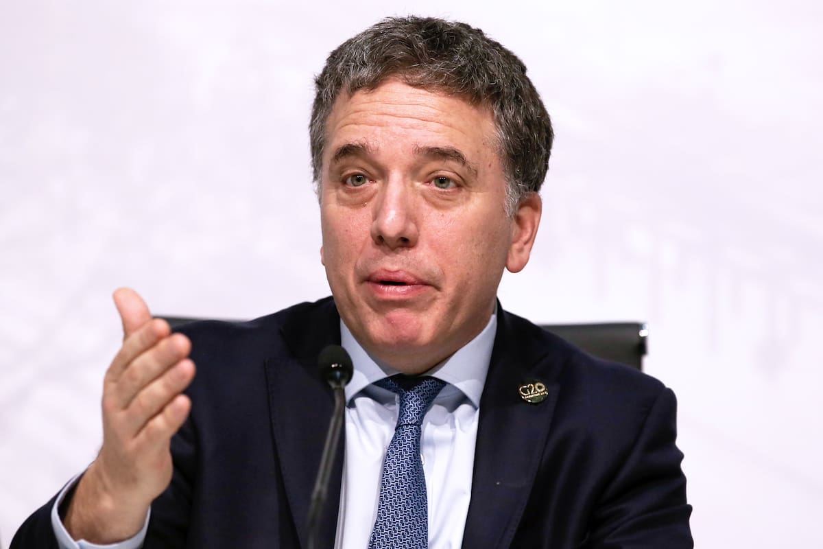 Nicolas Dujovne durante la reunión de ministros de finanzas y presidentes de bancos centrales del G-20, en Buenos Aires el 21 de julio de 2018