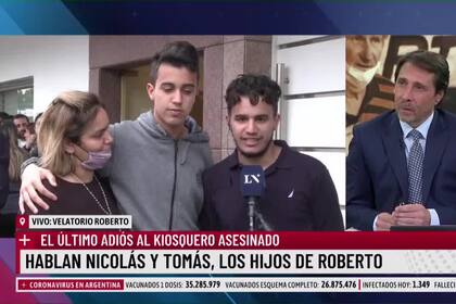 Nicolás, el hijo del kiosquero asesinado, le habló a Alberto Fernández