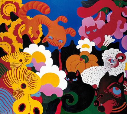 Nicolás García Uriburu, El jardín de las Cotorras, 1967