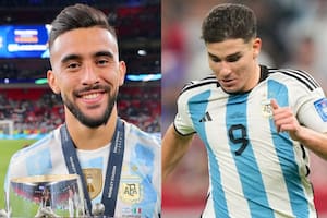 Nicolás González bancó a Julián Álvarez luego del doblete a Croacia y el triunfo de la Argentina
