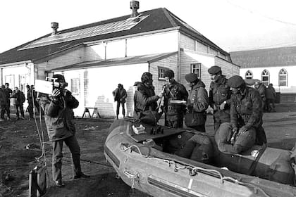 Nicolás Kasanzew en Malvinas