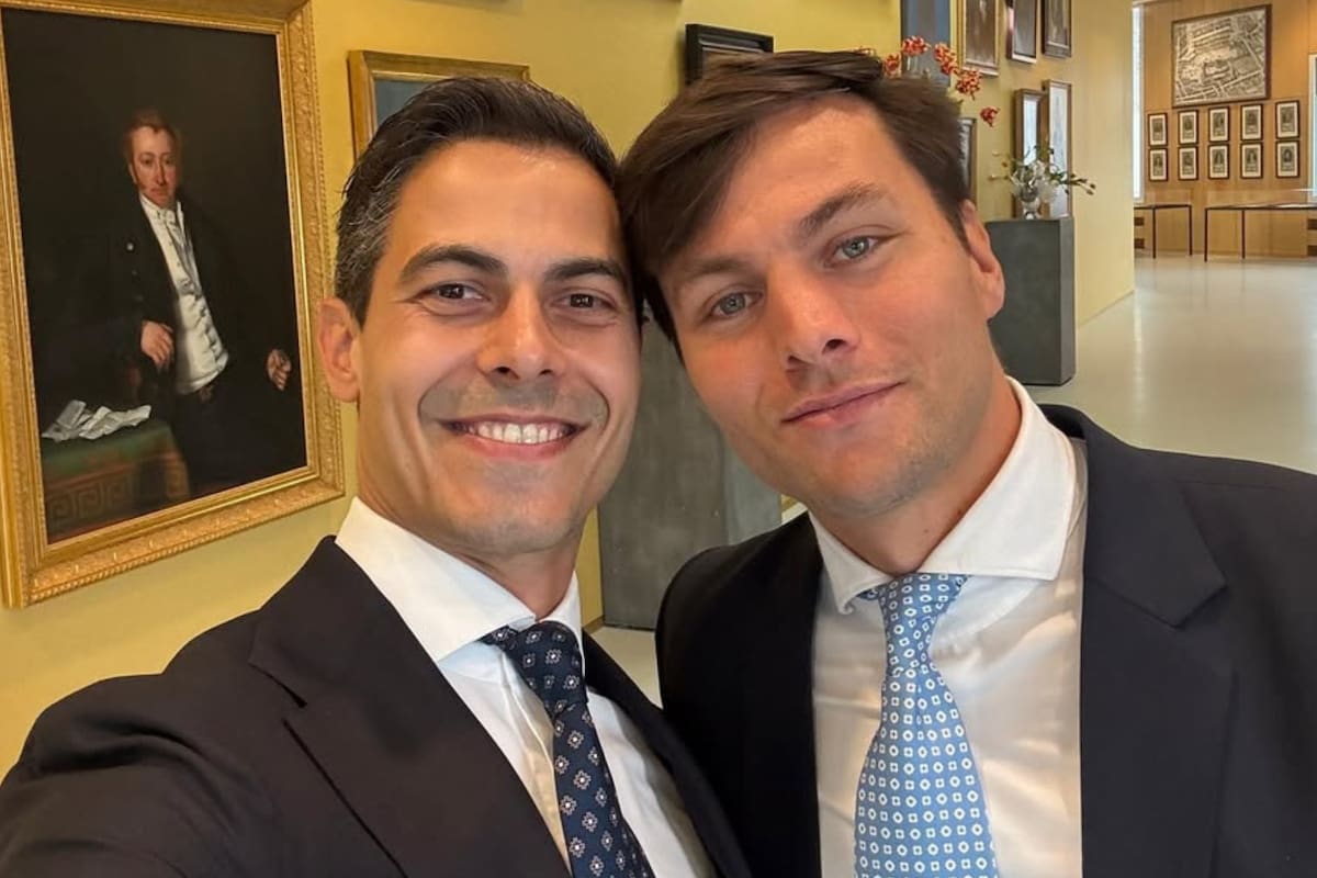 Nicolás Keenan contó detalles de los inicios de su relación con Rob Jetten (Foto: Instagram/@jettenrob)