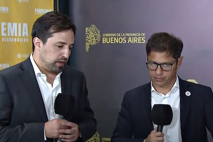 Nicolás Kreplak junto a Axel Kicillof