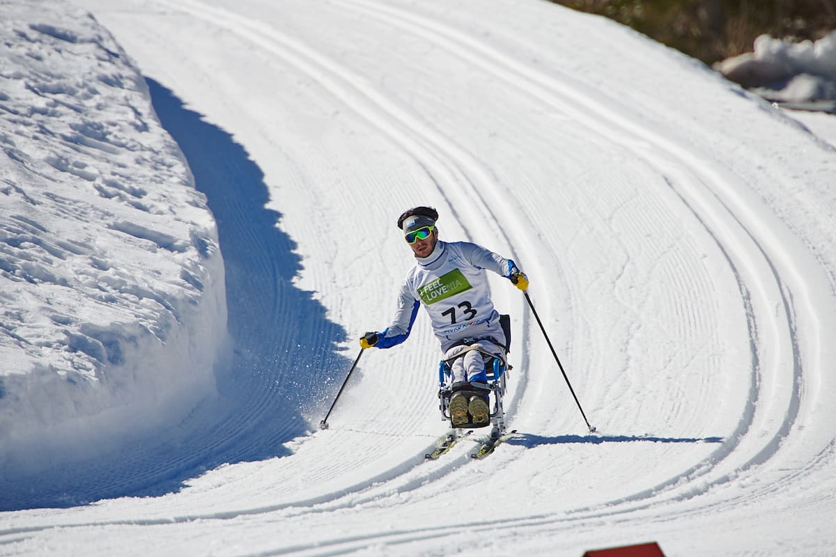 Nicolás Lima, compitiendo en el Mundial de Eslovenia 2021, que se realizó en marzo, donde obtuvo el pase para los Juegos Paralímpicos Beijing 2022
