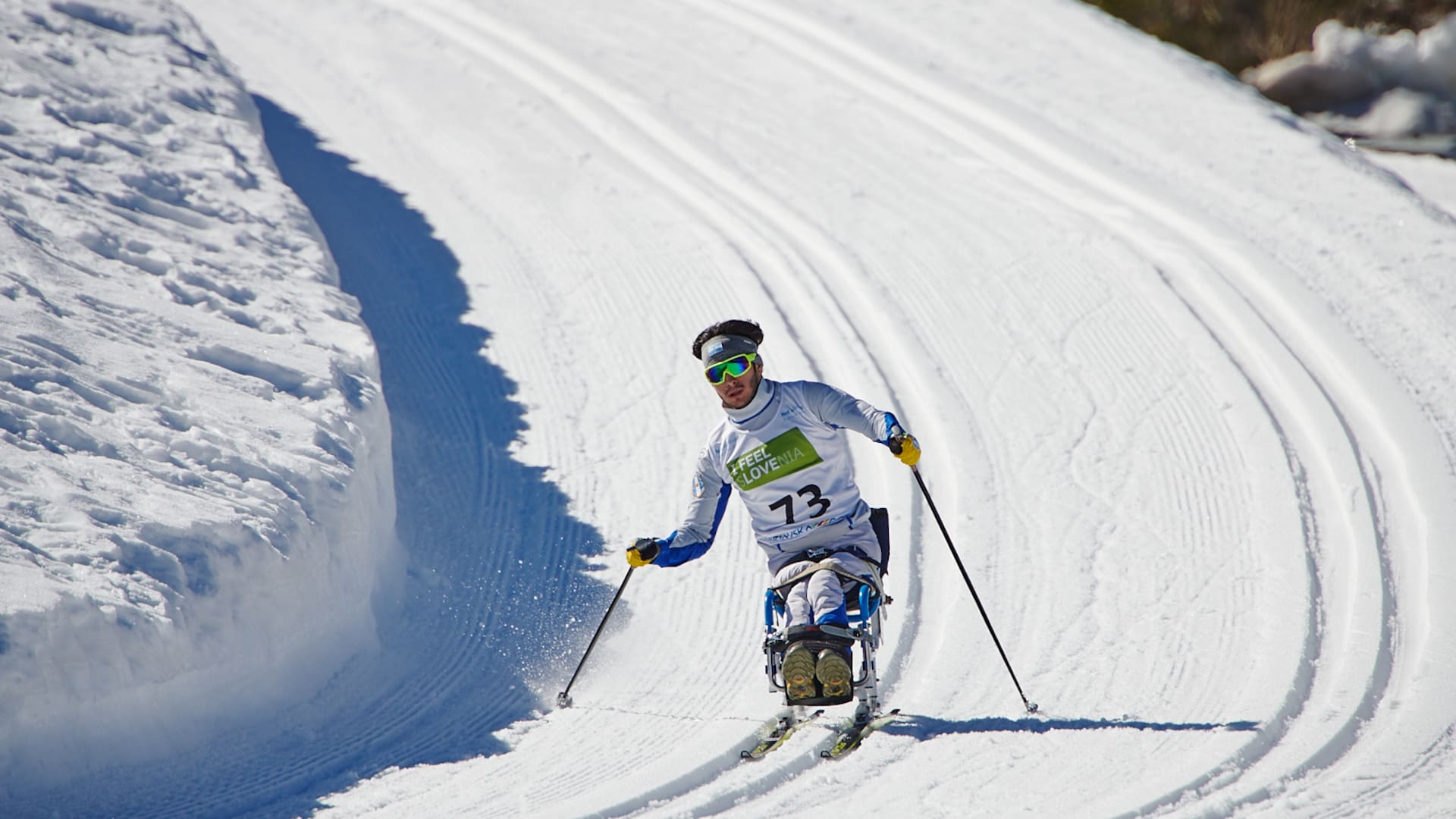 Nicolás Lima, compitiendo en el Mundial de Eslovenia 2021, que se realizó en marzo, donde obtuvo el pase para los Juegos Paralímpicos Beijing 2022