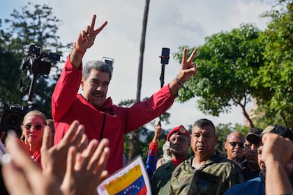 Nicolás Maduro durante una celebración por el Día Internacional de los Pueblos Indígenas, el domingo 12 de octubre de 2025