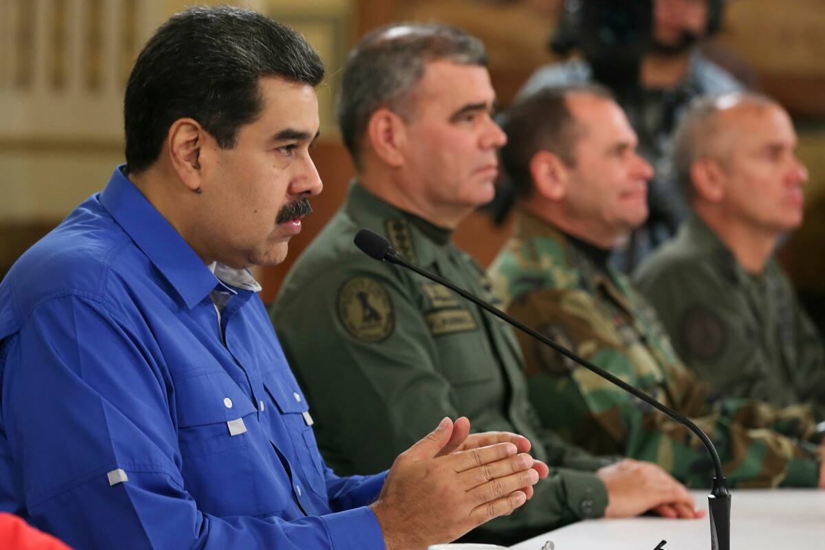 Nicolás Maduro habló en el Palacio Miraflores