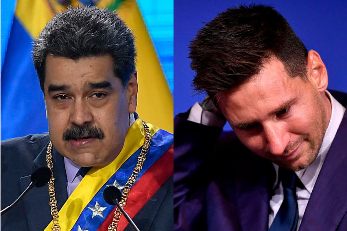 Nicolás Maduro homenajeó a Messi en un acto