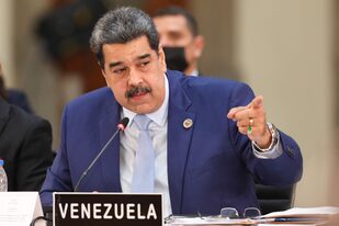 Nicolás Maduro toma la palabra durante la cumbre de la Celac