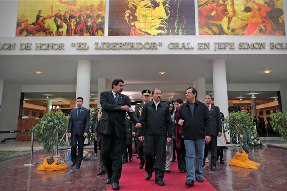 Nicolás Maduro visitó ayer de nuevo la Academia Militar, esta vez junto al presidente de Nicaragua, Daniel Ortega