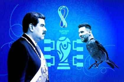 Nicolás Maduro y Leo Messi