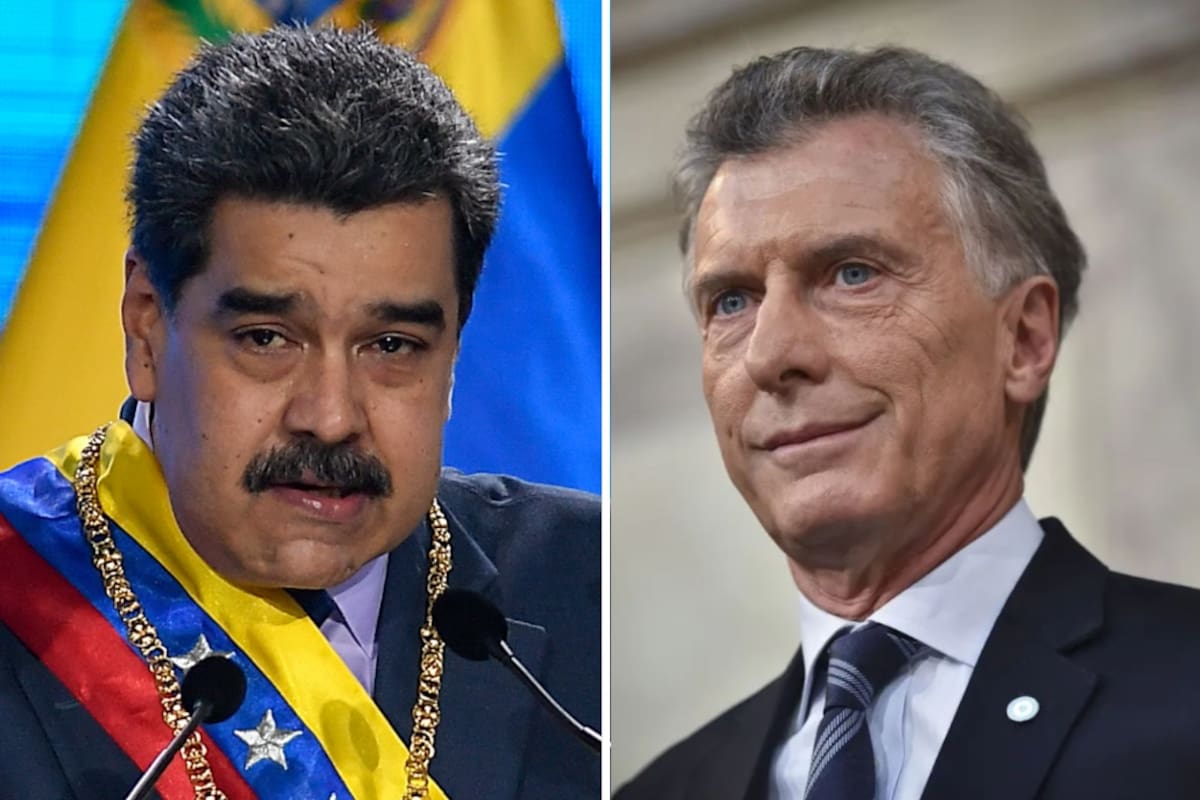 Nicolás Maduro y Mauricio Macri.
