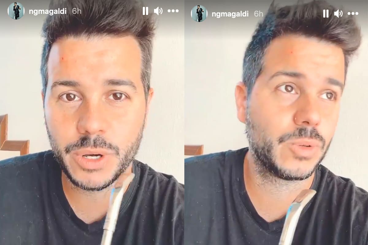 Nicolás Magaldi publicó unas stories para hablar del robo que sufrió