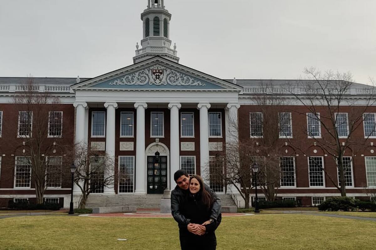 Nicolás Manes, durante su paso por la Universidad de Harvard, donde cursó un MBA.