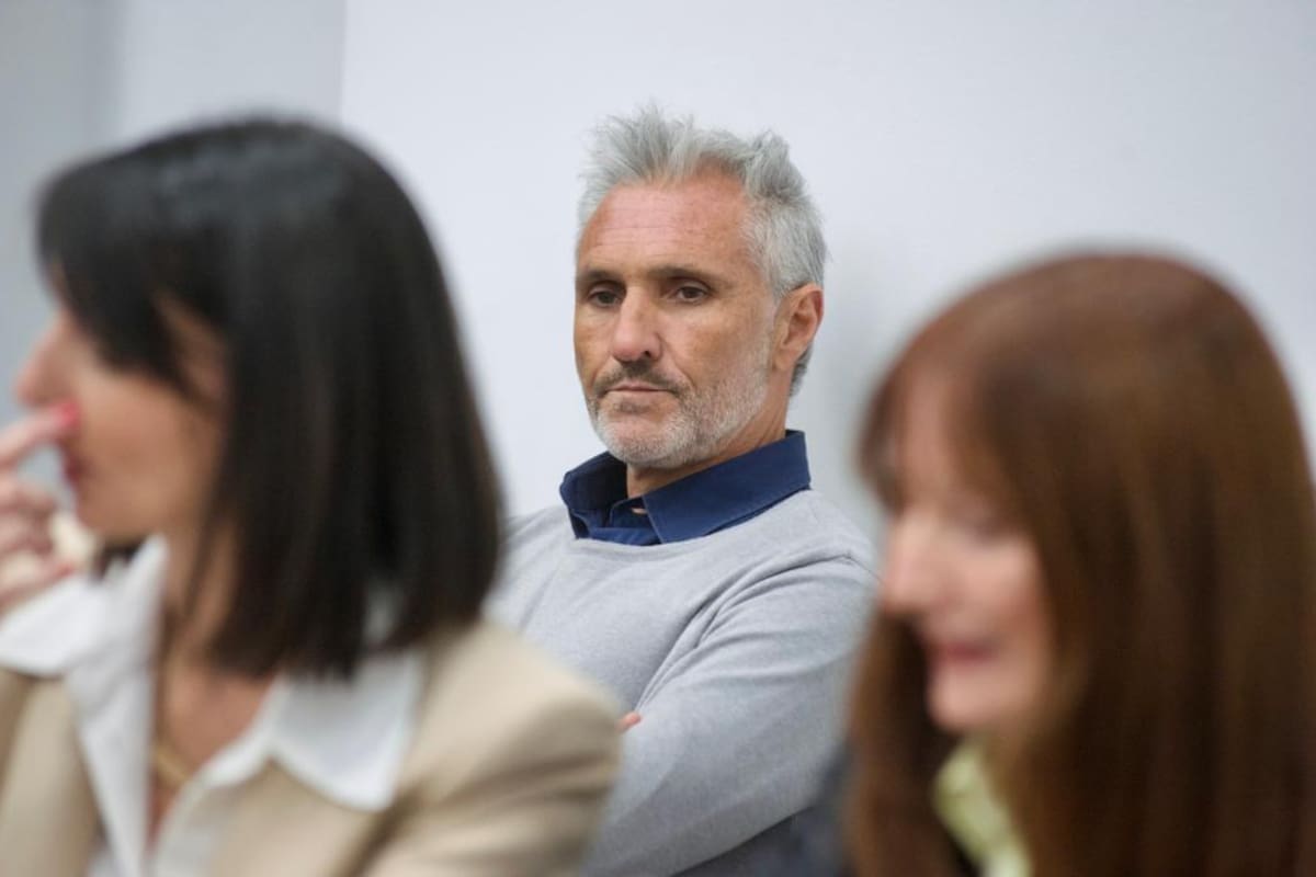 Nicolás Pachelo durante la audiencias de los alegatos