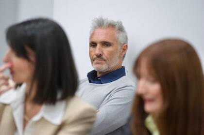 Nicolás Pachelo en la sala de audiencias