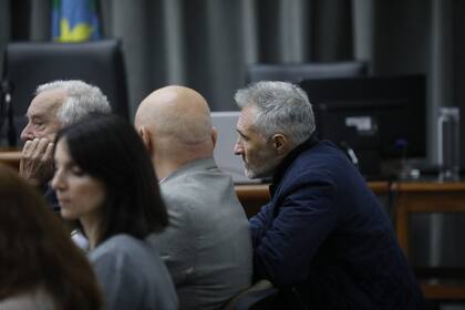 Nicolás Pachelo en la sala de audiencias