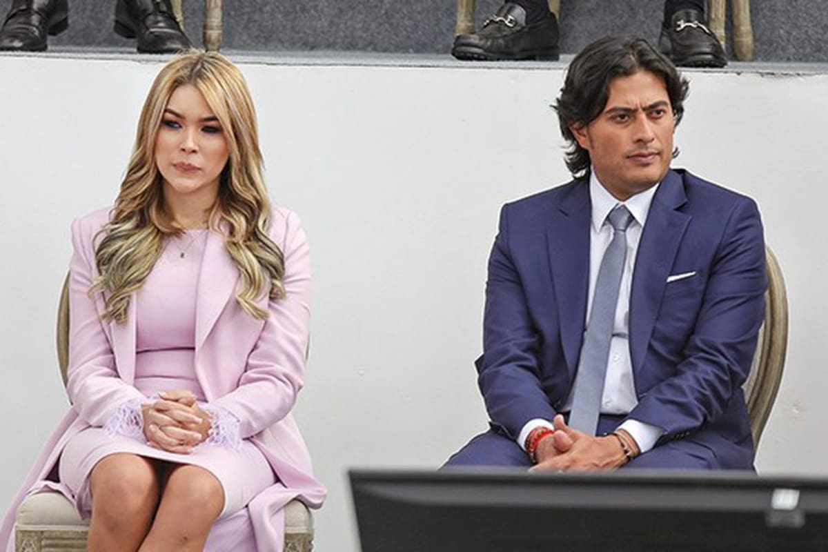 Nicolás Petro, el hijo de Gustavo Petro, y su ex pareja, Day Vásquez. Ambos fueron detenidos el sábado