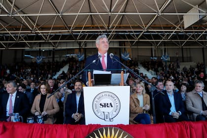 Nicolás Pino en su discurso en el acto inaugural del año pasado