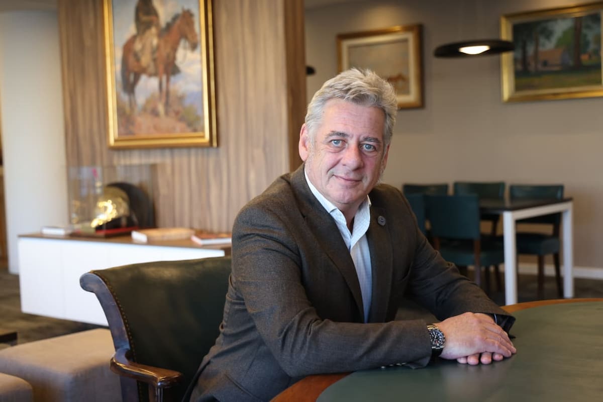 Nicolás Pino, en su oficina de la Sociedad Rural Argentina, tras ganar las elecciones