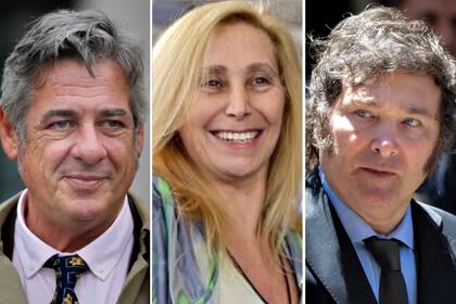 Nicolás Pino, Karina Milei y Javier Milei