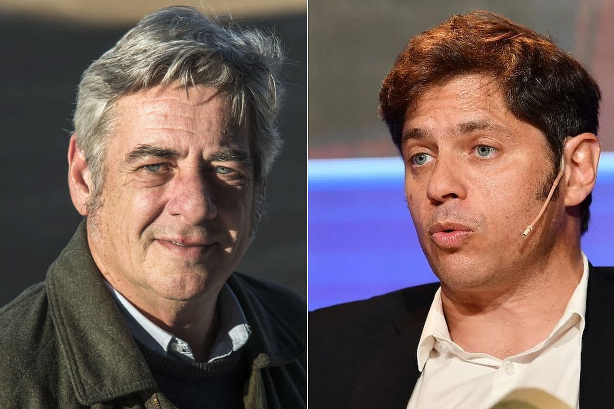 Nicolás Pino, presidente de la Rural, y Axel Kicillof, gobernador bonaerense