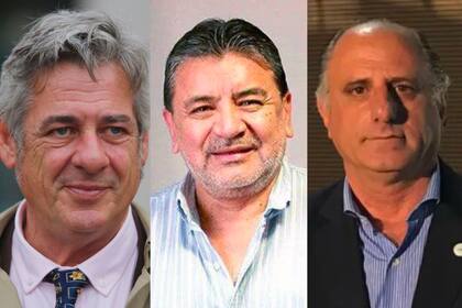 Nicolás Pino, presidente de la Sociedad Rural Argentina (SRA); José Voytenco, secretario general de la Unión Argentina de Trabajadores Rurales y Estibadores (Uatre), y Jorge Chemes, presidente de Confederaciones Rurales Argentinas (CRA)