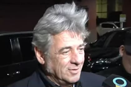 Nicolás Pino, presidente de la Sociedad Rural, antes de ingresar al Luna Park.