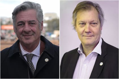 Nicolás Pino, presidente de la SRA, y Marcos Pereda, vicepresidente de la entidad