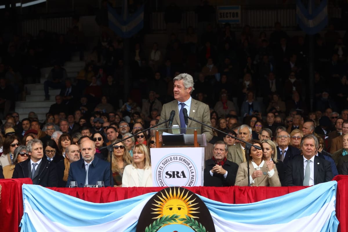 Nicolás Pino pronunció un discurso con referencias al sector y la situación del país